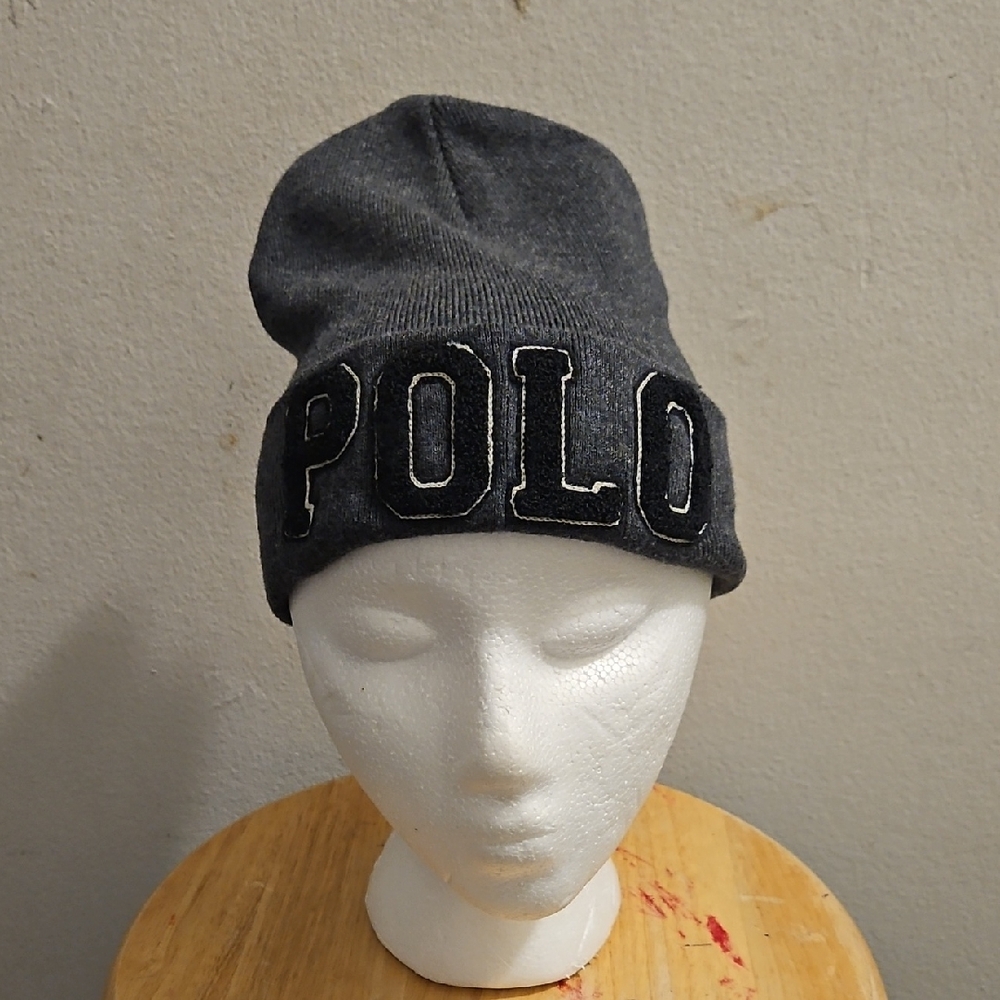 Polo by Ralph Lauren Gray Beanie Hat